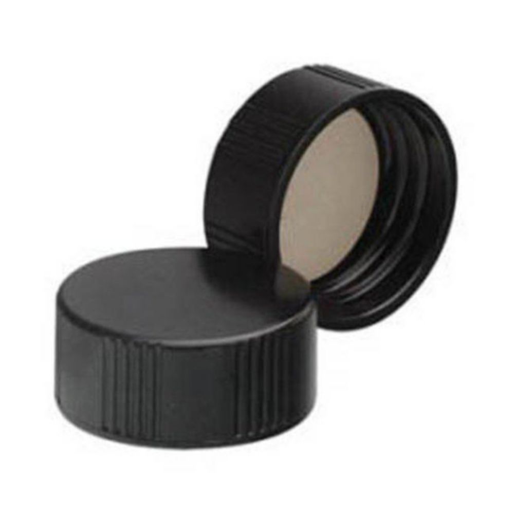 Schroefdop PP DIN 32 zwart  z inlage