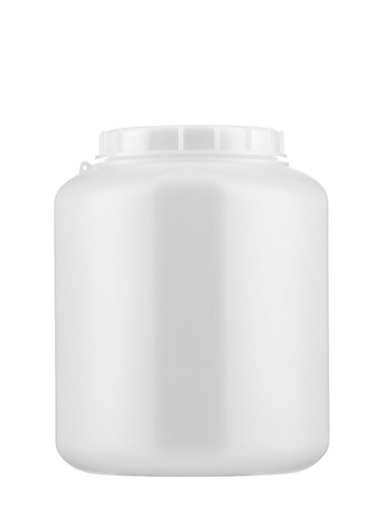 Vat 5l, HDPE WM vierkant, met  schroefdop, inw.Ø hals 108,5mm