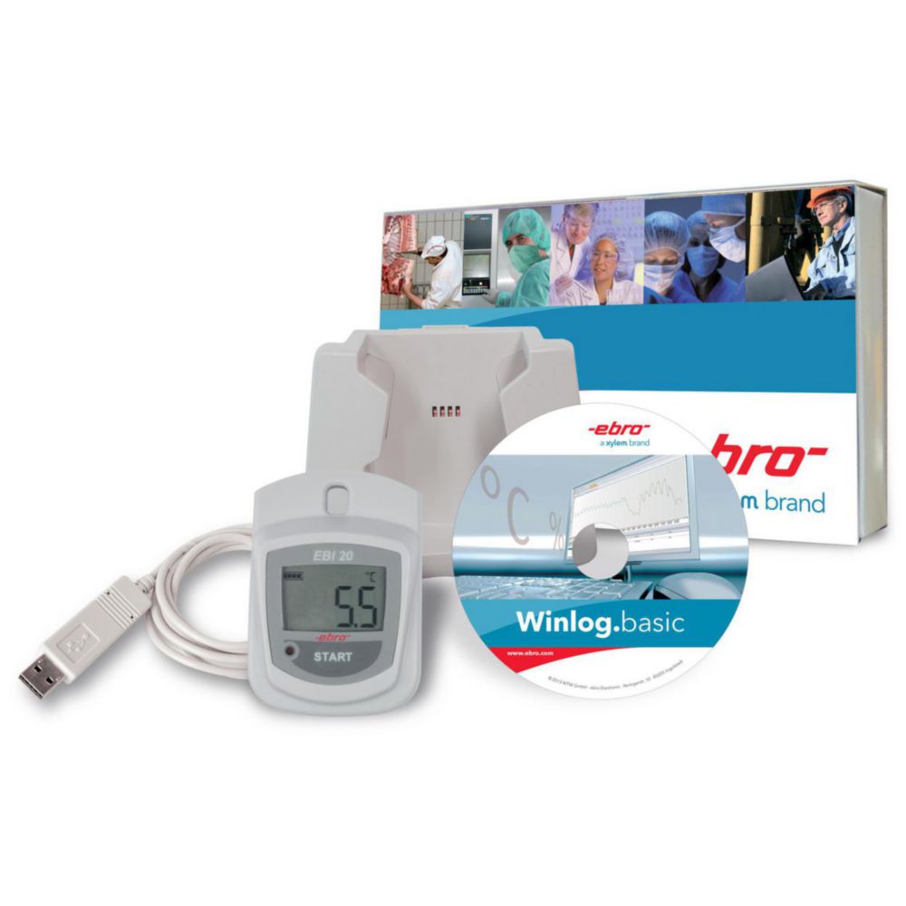 Datalogger EBI 20T1-Set  logger, analysi software, inte