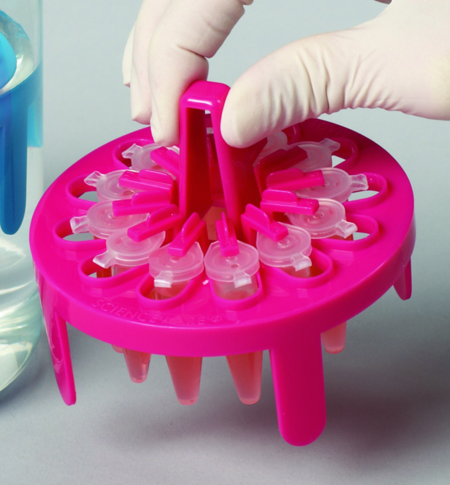 PrepSafe drijvend rek voor    12x1,5/2 ml vaatjes, roze