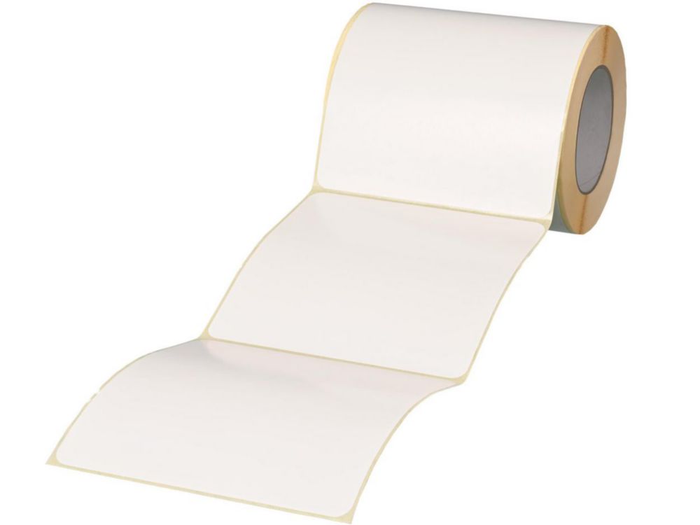 Close-it Food/M sluitetiketten  150x150mm,op rol, blanco