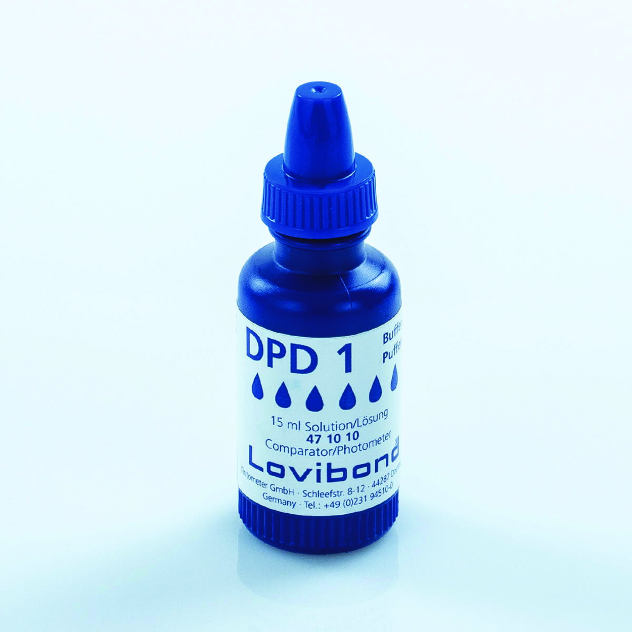 druppeltjes, oplossing fles, blauwe fles, oogdruppels, 20 ml