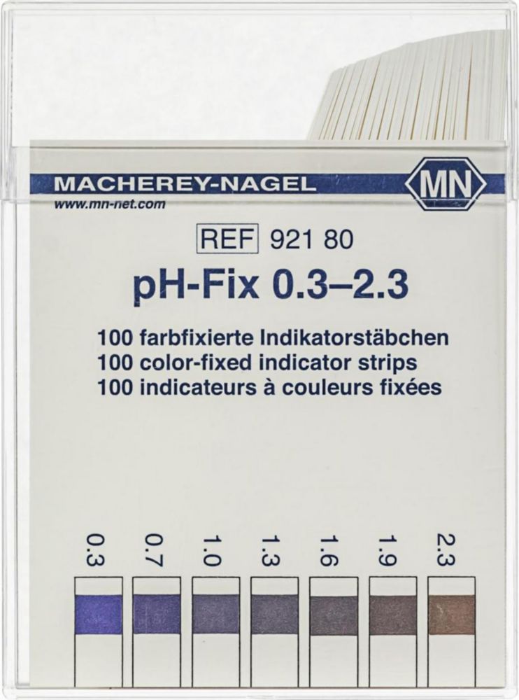 pH indicatorstrips pH 0,3-2,3  bereik 0,3-2,3, niet bloedend