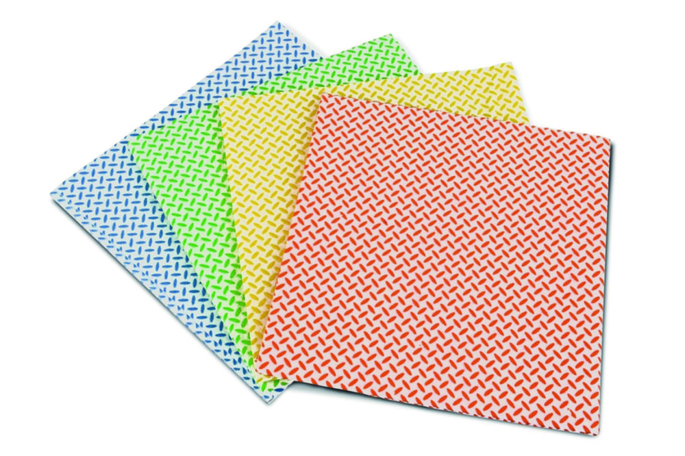 Universele doeken  380 x 380 mm, blauw/wit