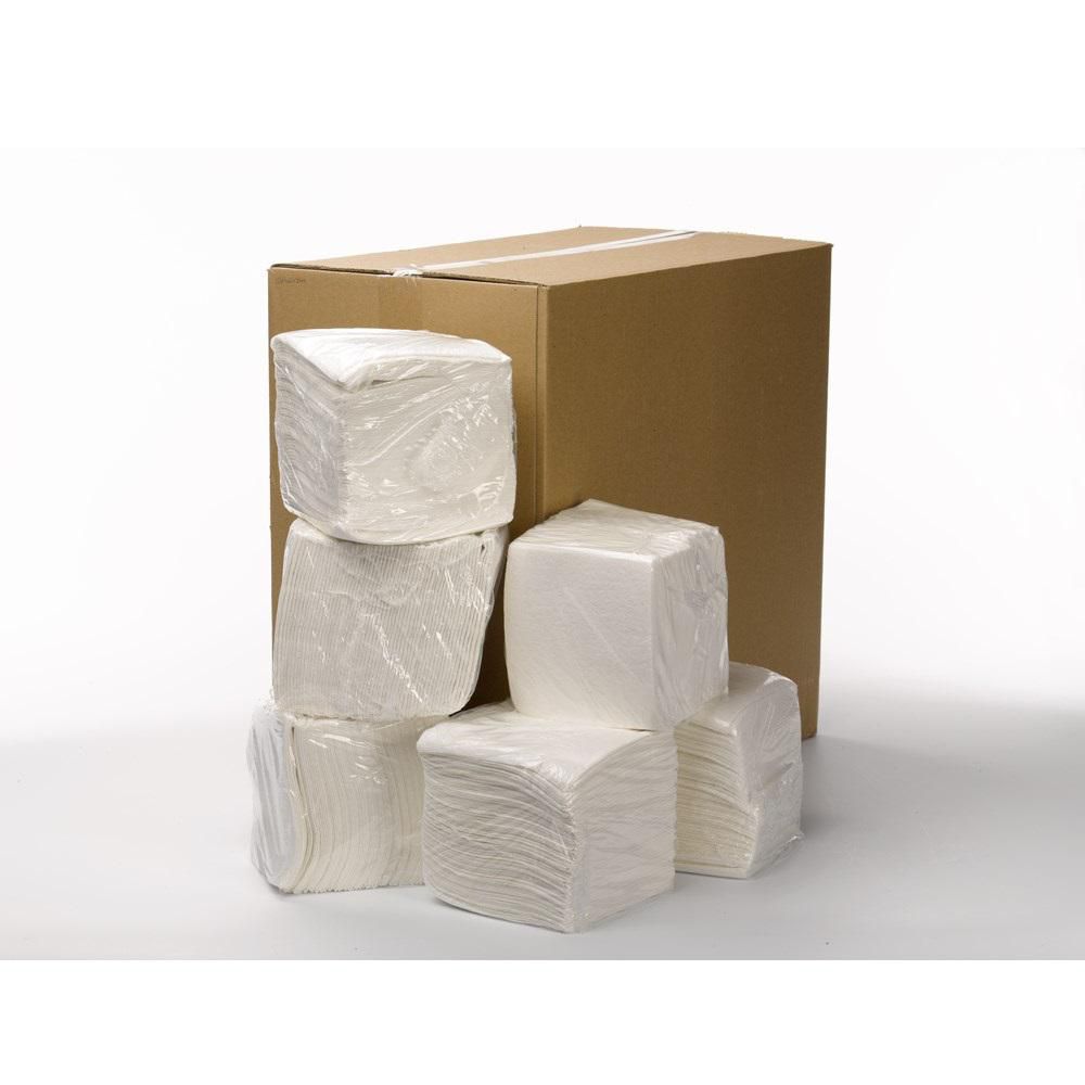 Poetsdoeken 1-laags, wit 310x320 mm