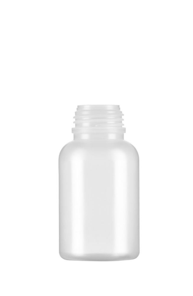 Fles 250ml, LDPE, Wijdmonds, Helder, zonder dop
