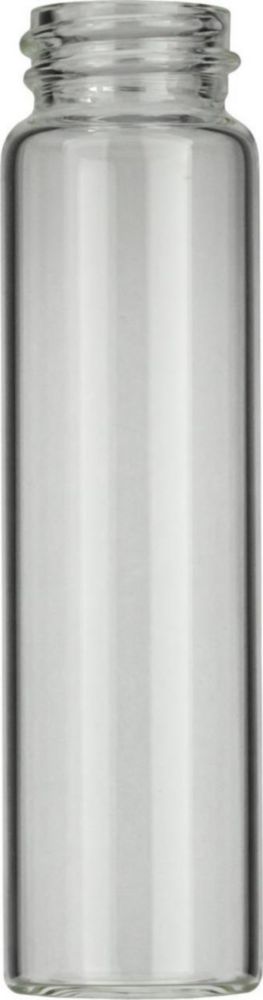 Vials 24 ml, glas 86x22,7 mm  helder, schroefnek N20, vlak x