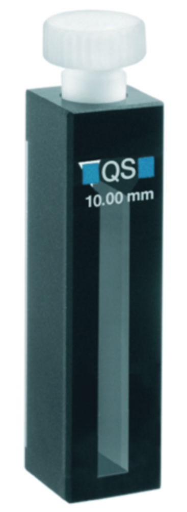 Cuvet 114 B, 10 mm, kwarts SUPRASIL, zwart