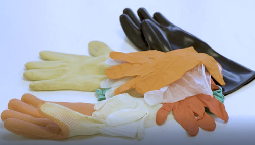 Verschillende soorten handschoenen