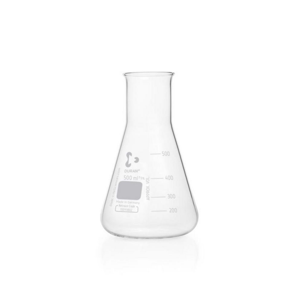 Erlenmeyerkolf 500 ml  wijdmonds