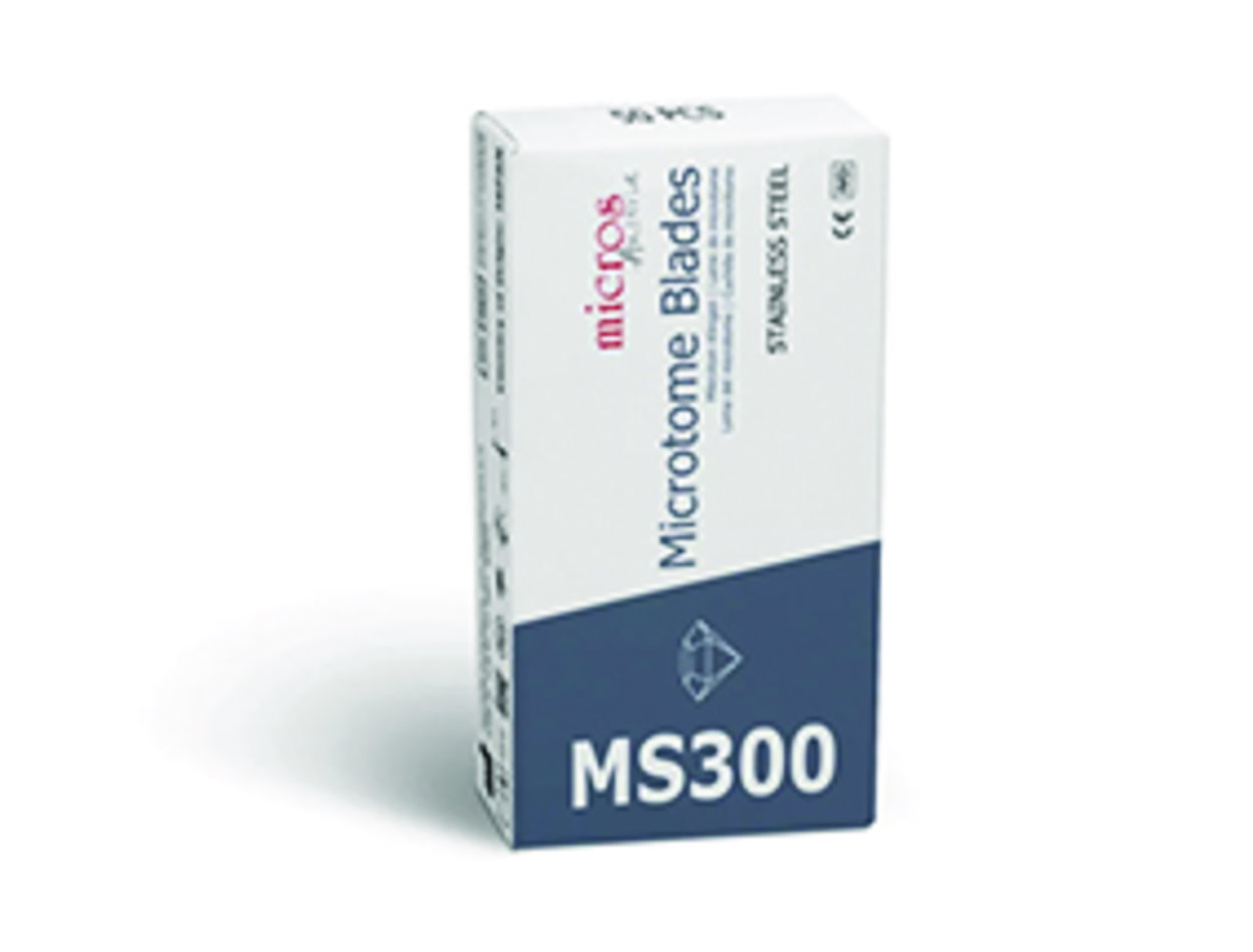 microblades, MS300, roestvrij staal, medische mesjes, microtome messen