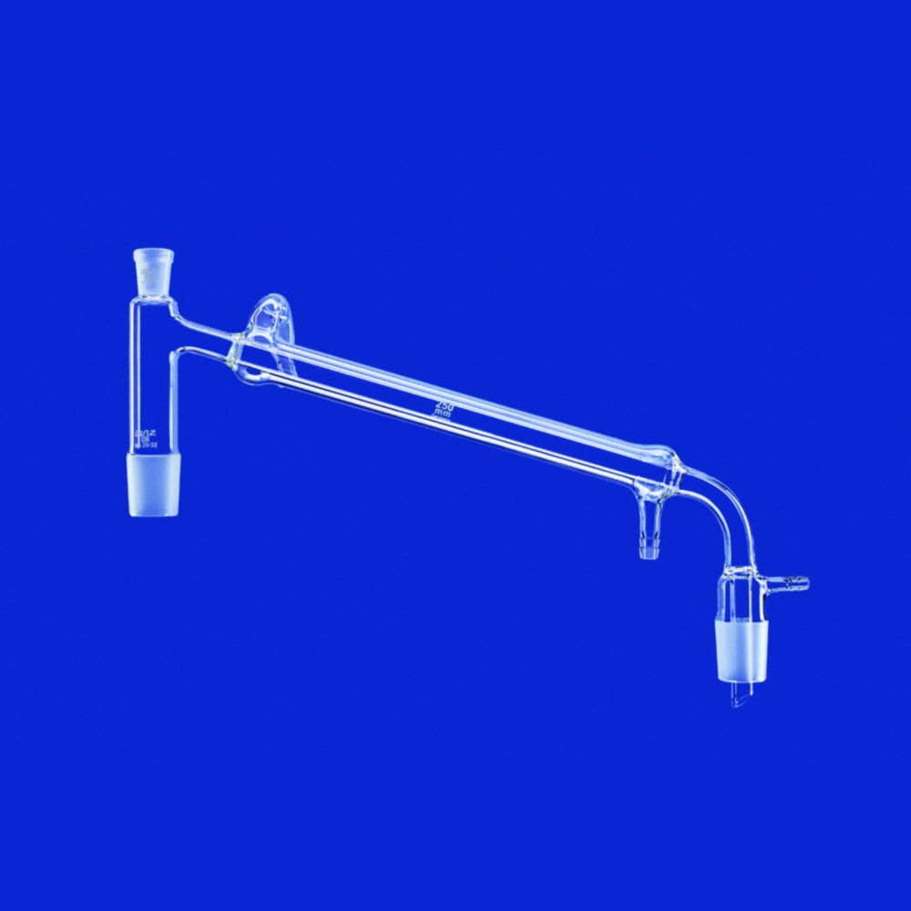 Destillatiebrug 250 mm,  kern NS29/32, huls NS14/23