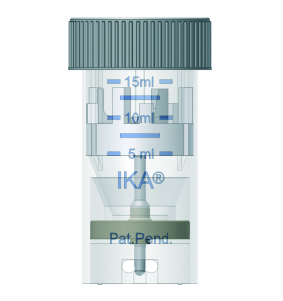 Dispergeerbuis 15 ml met rotor  DT-20