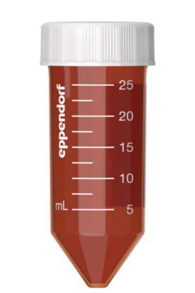 Centrifugebuis 25 ml, bruin, schroefdop, steriel, DNase-, RNAse- en DNA-vrij