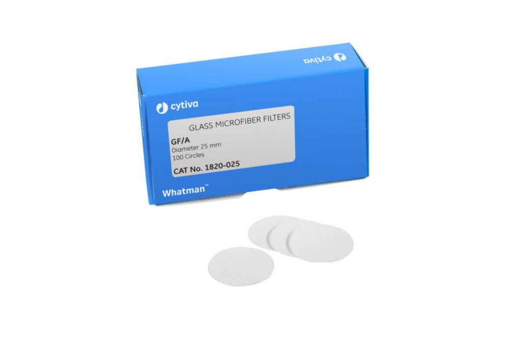 Glasvezelfilters GF/A Ø 50 mm, deeltjesretentie 1,6 µm