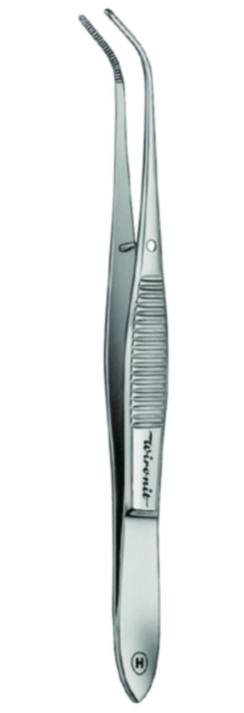 Microscopische pincet 130 mm,  gebogen 1/5870, Wironit