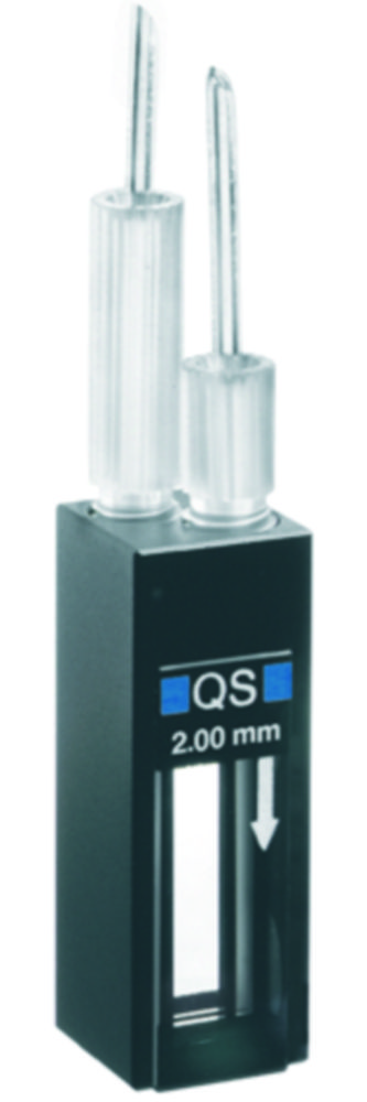 Doorstroomcuvetten 0,1 mm Silica, Suprasil, 6,2 µl