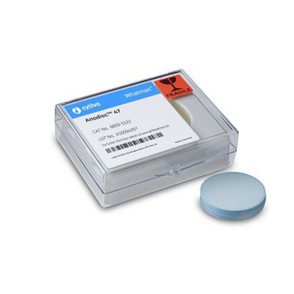 Membraanfilters Anodisc Ø 47 mm, 0,02 µm, PP