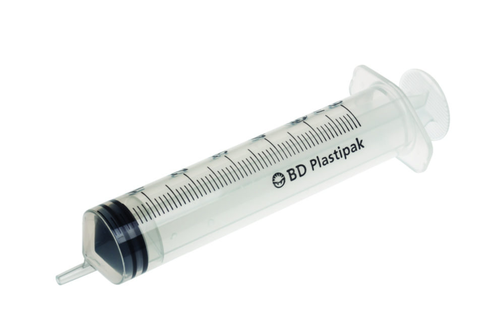 Spuiten 50 ml, PP, Luer,  3-delig, steriel, excentrisch