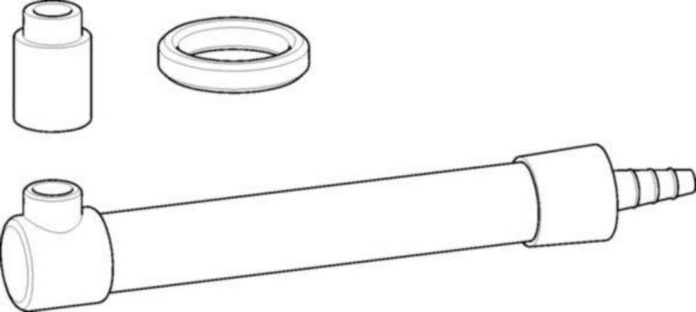 Droge buis zonder vulling inclusief afdichting PTFE, voor Varispenser 2 (plus) in alle maten