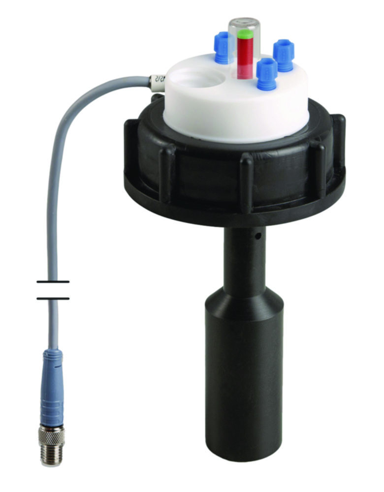 SafetyWasteCap S55 met level indicator en 2 x 3,2 mm aansl