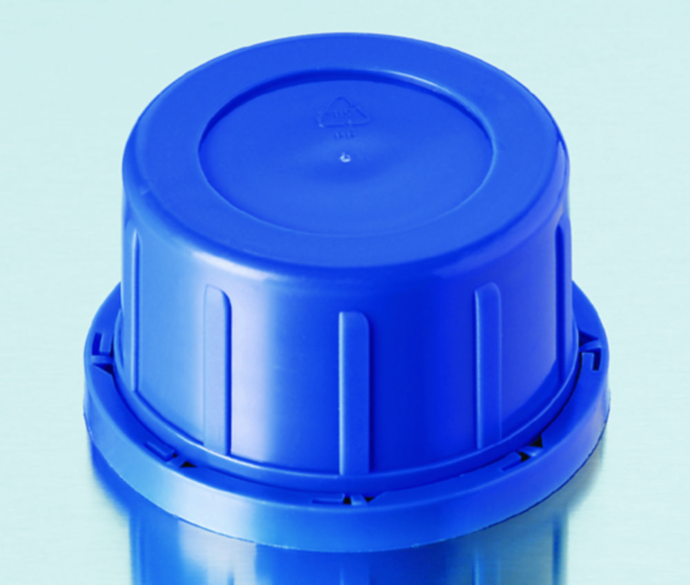 Schroefdop(org)PP,blauw,GL45K  tbv.HDPE/glas vierk.flessen WM