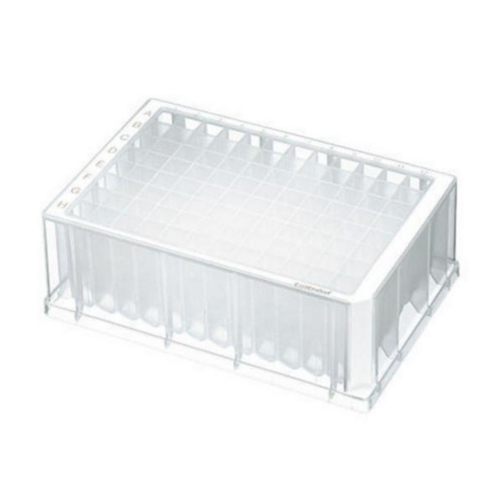 Deepwellplaten 96-wells, 2000 µl, steriel, wit