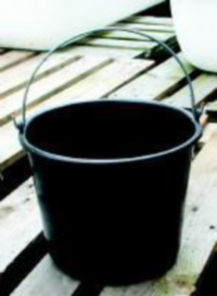 Emmer 12 l, (Bouwemmer)  1l verdeling, metalen hengsel