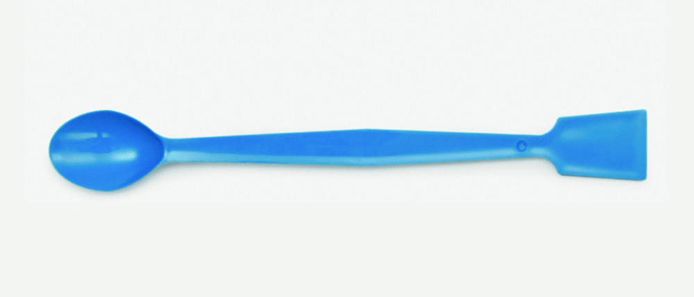 Lepelspatels, PP, blauw, 210 mm, spatel met mesvormige kanten