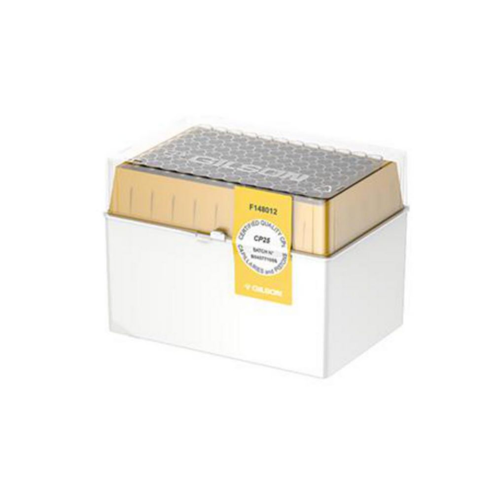 Pipetpunten 3-25 µl, Tipack, CP25, 86,1 mm, Polypropylene, Niet-steriel