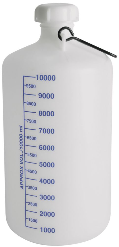 Jerrycan 10 l HDPE, rond S65, afmetingen (bxhxd): 205x430x205mm