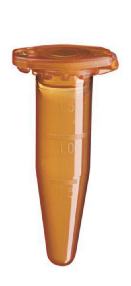 Reactievaatjes 1,5 ml Safe-Lock  Amber, Bruin