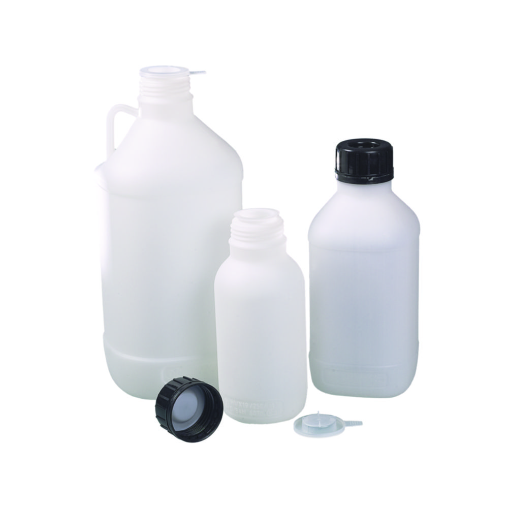 Fles 2500 ml, PP, HPDE schroefdop, PTFE seal, lekdicht, UN-gekeurd