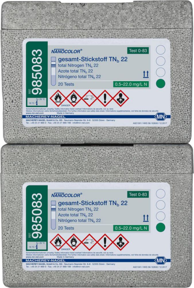 Kuvettentest totaal stikstof  TNb22, Nanocolor