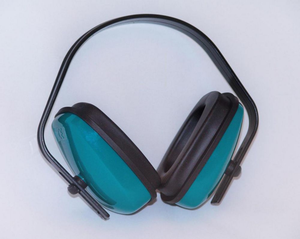 koptelefoon, oorbescherming, over-ear, groen/blauw, draadloos