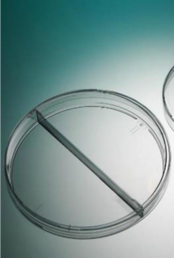 Petrischalen Ø 90 mm, 14,2 mm, PS, aseptisch, 3 nokken