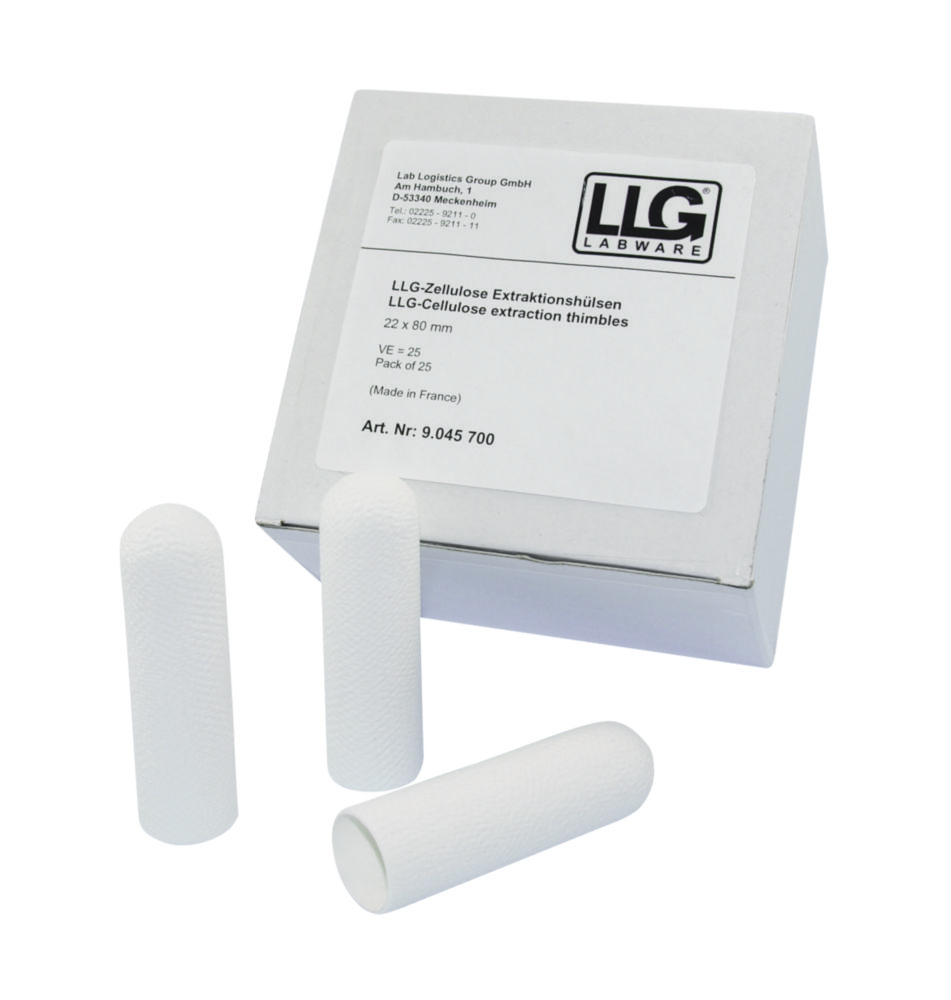 Extractiehulzen cellulose Ø 33 x 80 mm