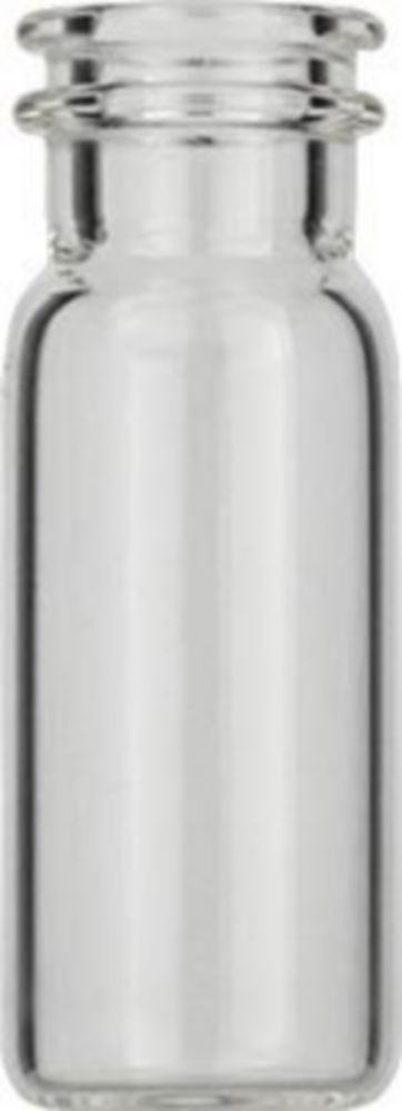 Vials 1,5 ml, glas 32x11,6 mm  helder, snap-nek N11, vlak