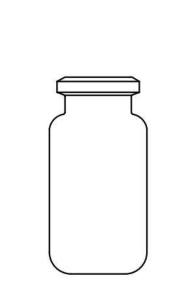 Vials 10 ml, glas 46x23 mm  helder, Crimp-nek 20 mm, HeadS