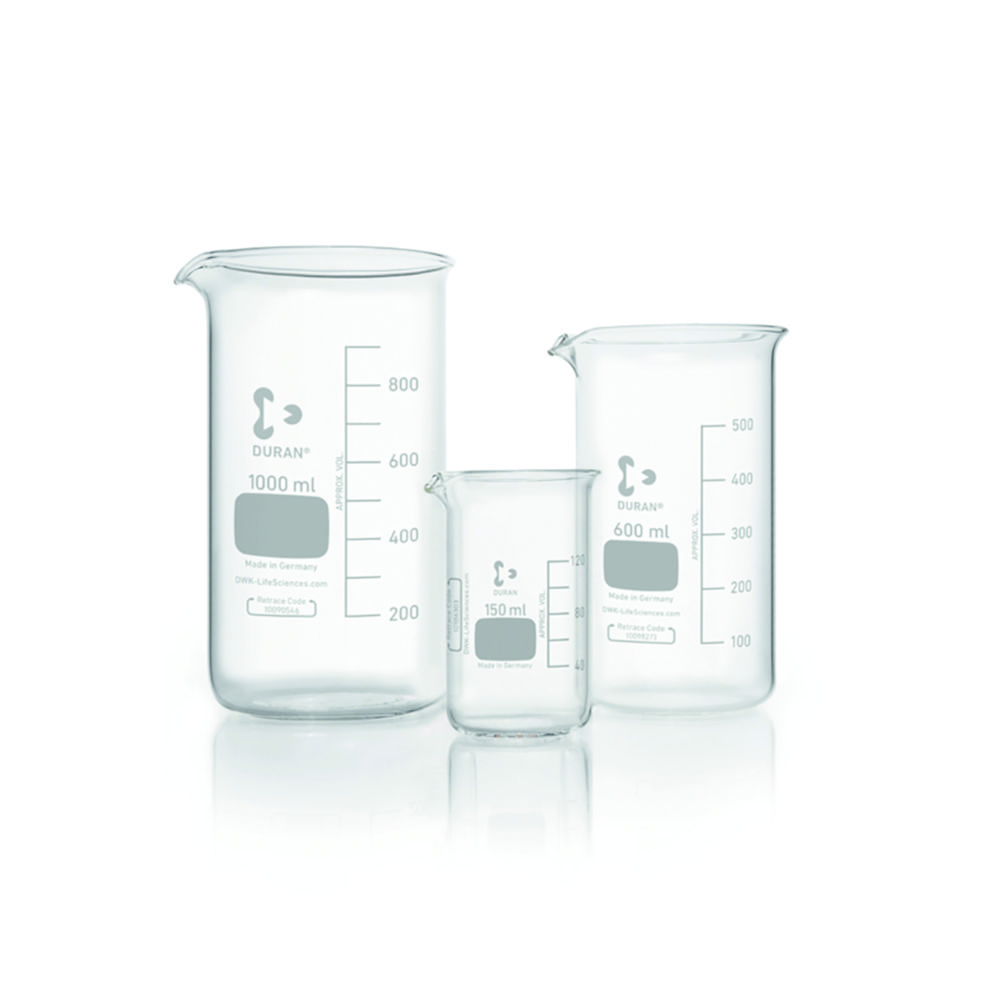 Bekerglas 600 ml hoog model