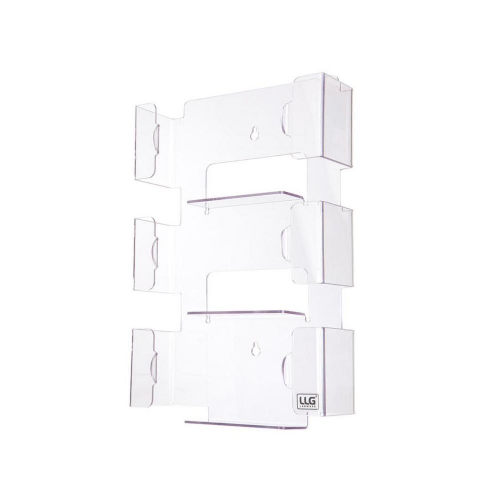 Handschoendispenser, 260 x 90 x 405 mm, voor 3 boxen, acrylglas