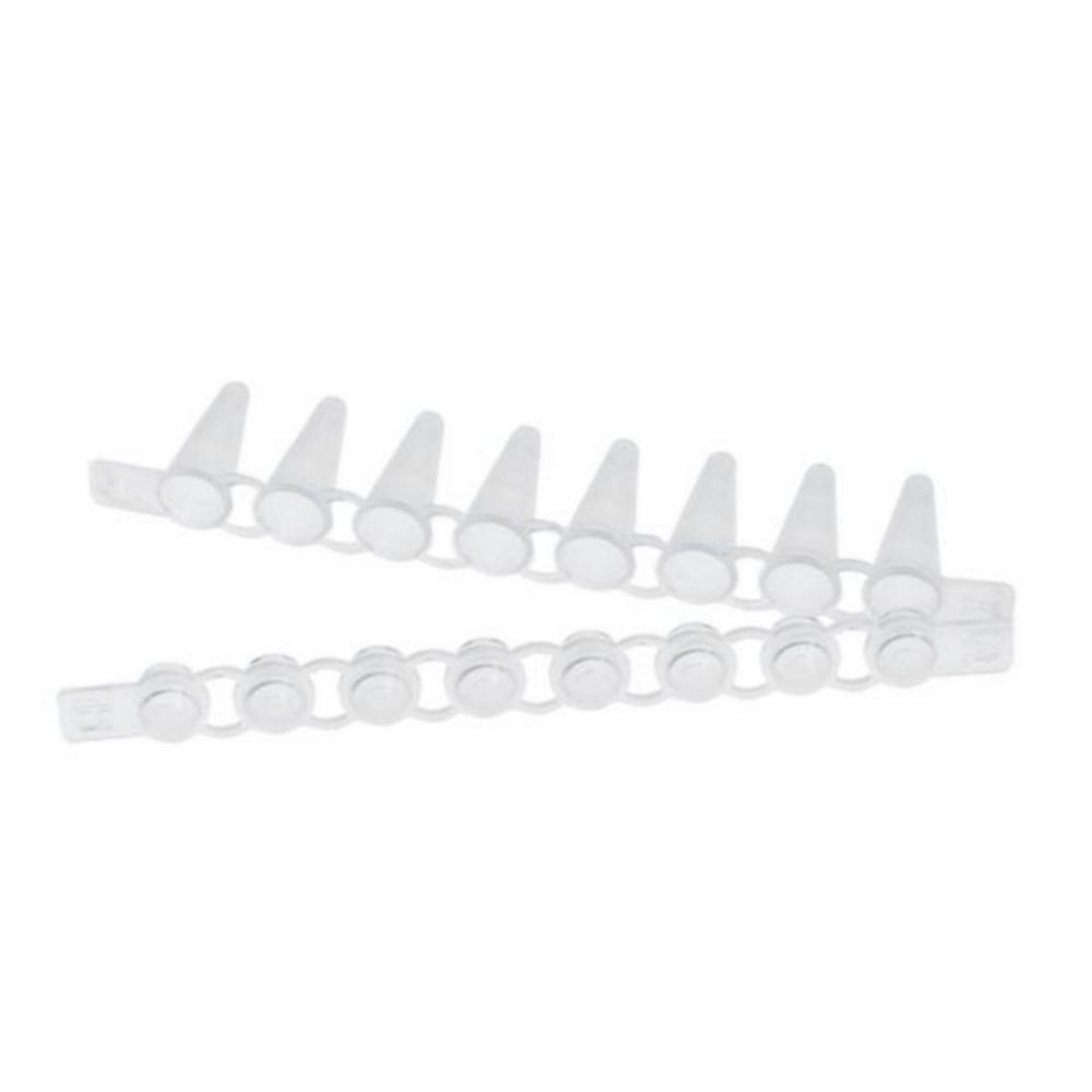 PCR-buisjes, 8-buisstrips + domed cap, steriel