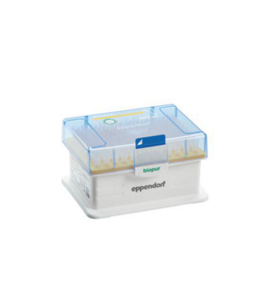 Pipetpunten 1-20 µl, epT.I.P.S., Racks, Biopur, 40 mm, Grijs, Steriel