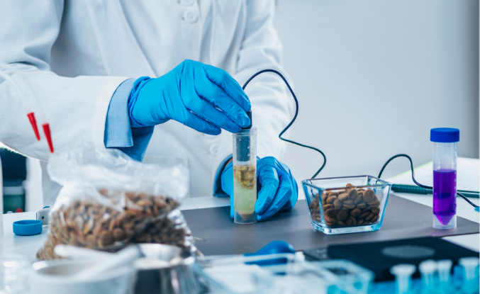 laboratorium, gloved hands, proefbuis, monstersample?, chemie set, lab, testkan, handschoenen, vloeistof, petri-dish