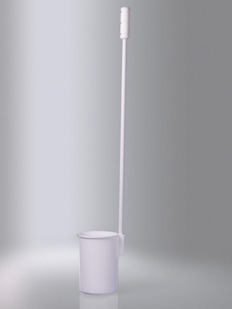 Monsterbeker aan steel 1000 ml, Ø105x155 mm, PTFE, lengte steel 600mm