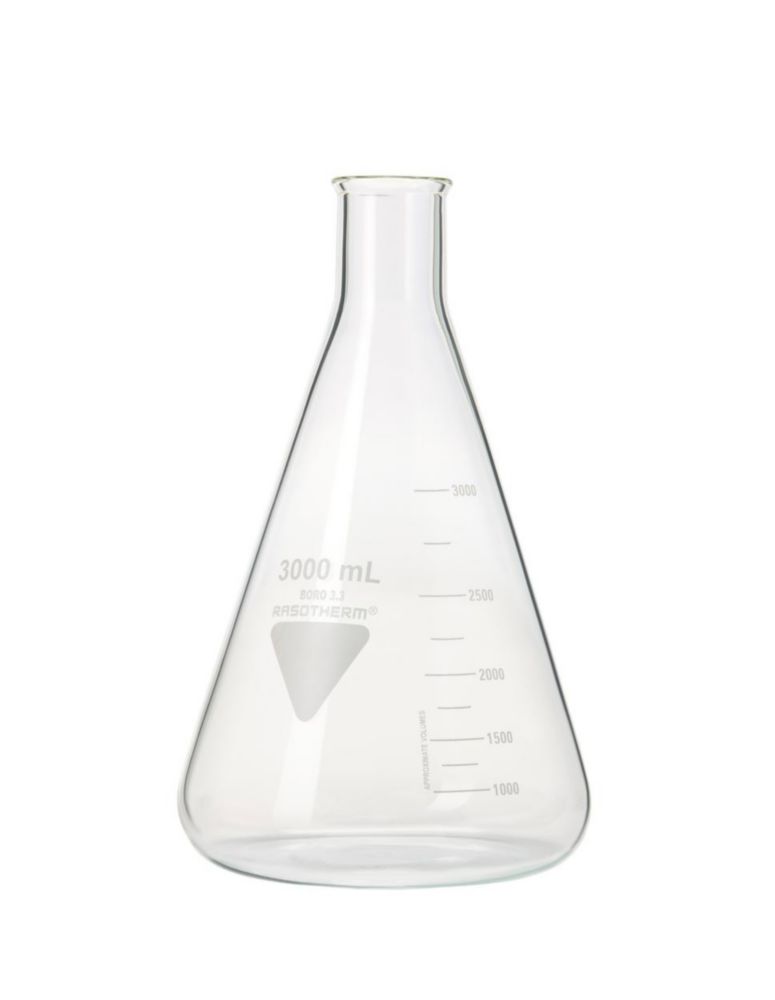 Erlenmeyer NM, 3000 ml Boro