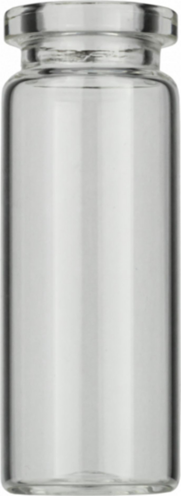 Vials 10 ml, glas 54,5x20 mm  helder, Crimp-nek ND20, vlak