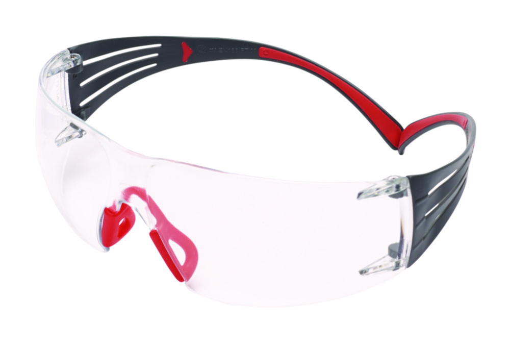 Veiligheidsbril SecureFit  400, rood-grijs, helder glas