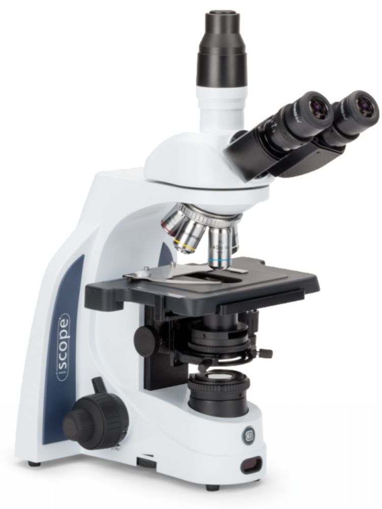 Microscoop, trinoculair,  iScope for life science, vergroting PL 4/10/40/100x