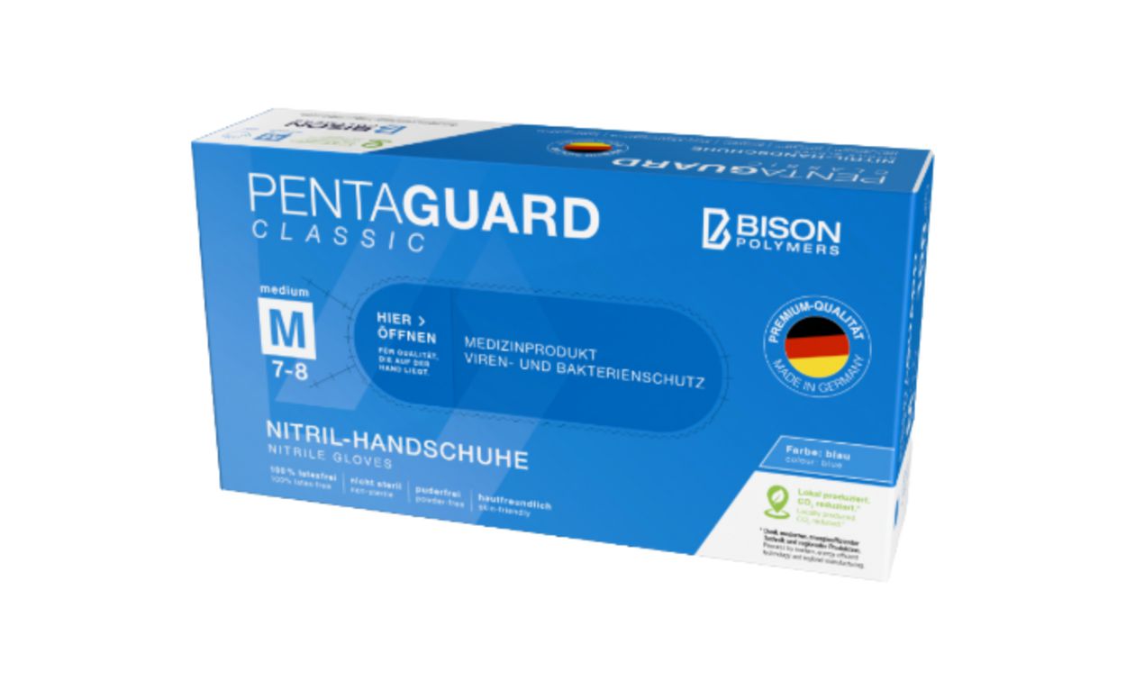 nitrile handschoenen, doos, blauwe doos, medische hulp, latexvrij
